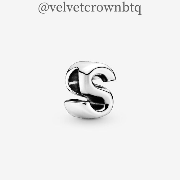 Pandora Letter S Alphabet Charm - Picture 1 of 6